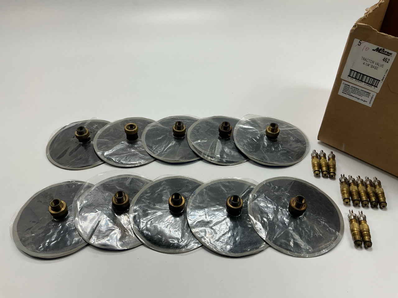 (10) Milton 462 Tractor Valve, TR218-A,  4-1/4'' Base