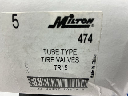 (4) Milton 474 1-3/8 Patch Tube Type Tire Valve Patch TR15, Apply Hot Or Cold
