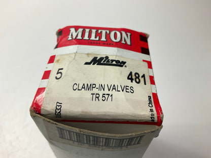 Milton 481 3-17/32'' Clamp-In Truck Valve For 5/8'' Side Hole Mount, 200 PSI
