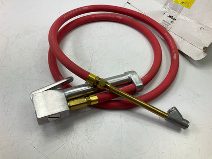 Milton 501 Dual Head Straight Chuck Inflator Gauge , Red, Made In USA