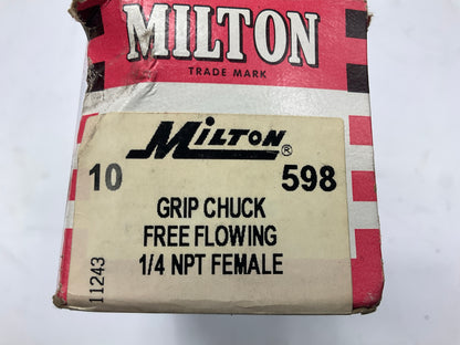Milton 598 1/4'' FNPT Tire Machine Grip Chuck - Box Of 7