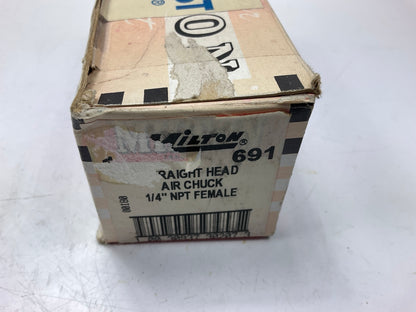 Milton 691 1/4'' FNPT Straight Head Air Chuck - Pack Of (3)
