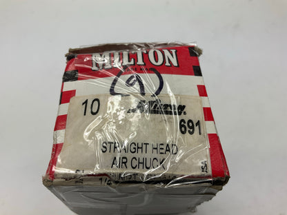 Pack Of (9) - Milton 691 1/4'' FNPT Straight Head Air Chuck