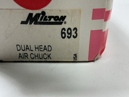 Milton S693 1/4'' Straight Foot Dual Head 6.5'' Long Air Chuck