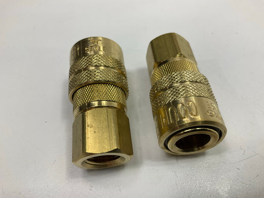(10) Milton 715 1/4'' FPT M-Style Coupler, Female NPT, USA
