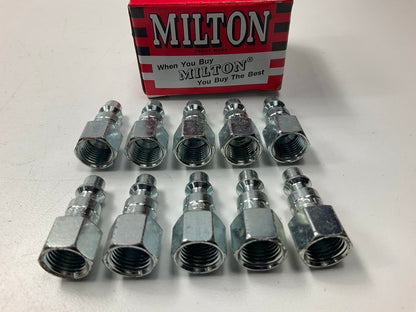 Milton 728 1/4'' FNPT M Style Plug 1/4'' Female NPT - Pack Of 10