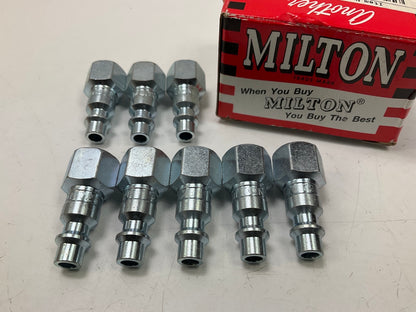 (8) Milton 728 1/4'' M-Style Female Plugs