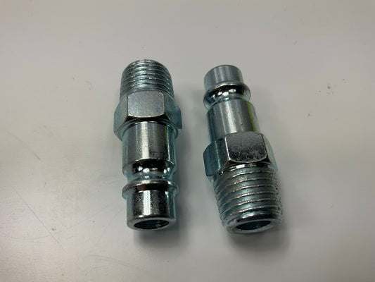 10 Pack - Milton 760 1/4'' Male NPT ''V'' Style HI-FLOW Brass Plug