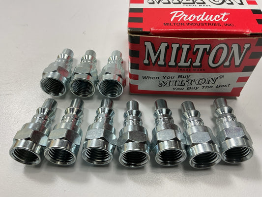 Milton 778 1/4'' FNPT A-Style Plug, Pack Of 10
