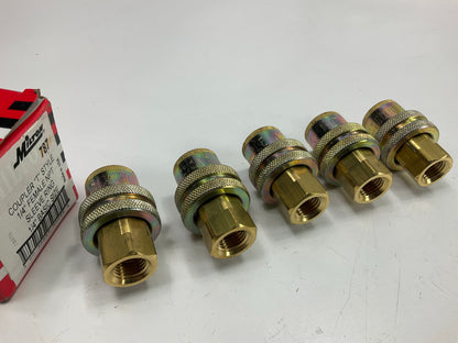(5) Milton 787 1/4'' FPT Tru Flate T Style Coupler