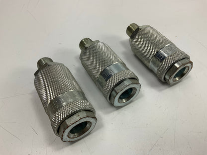 (3) Milton 794 1/4'' MNPT Male Body L-Style Coupler