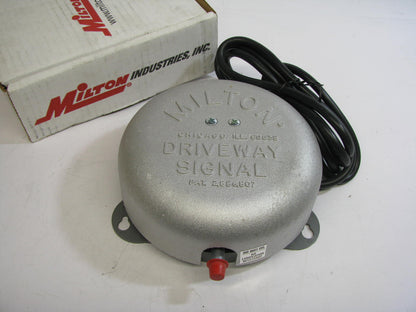 Milton 805 Driveway Service Gas Station Signal Bell 110 Volt (WITHOUT HOSE)