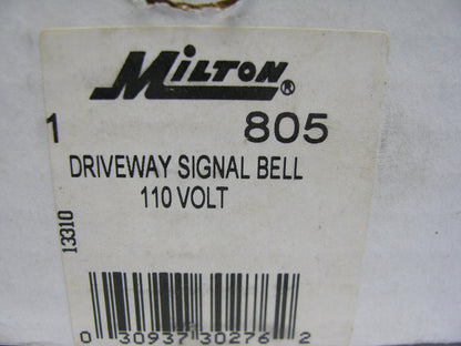 Milton 805 Driveway Service Gas Station Signal Bell 110 Volt (WITHOUT HOSE)