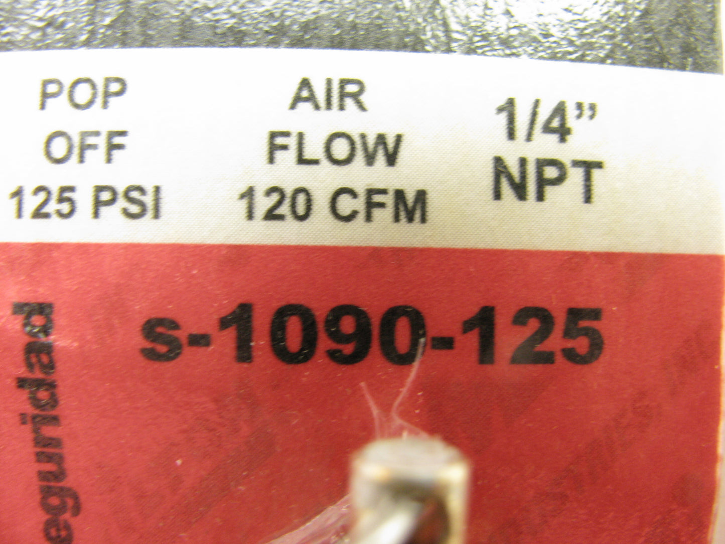 Milton S-1090-125 1/4'' MNPT ASME Safety Valve - 125 PSI Pop Off Pressure