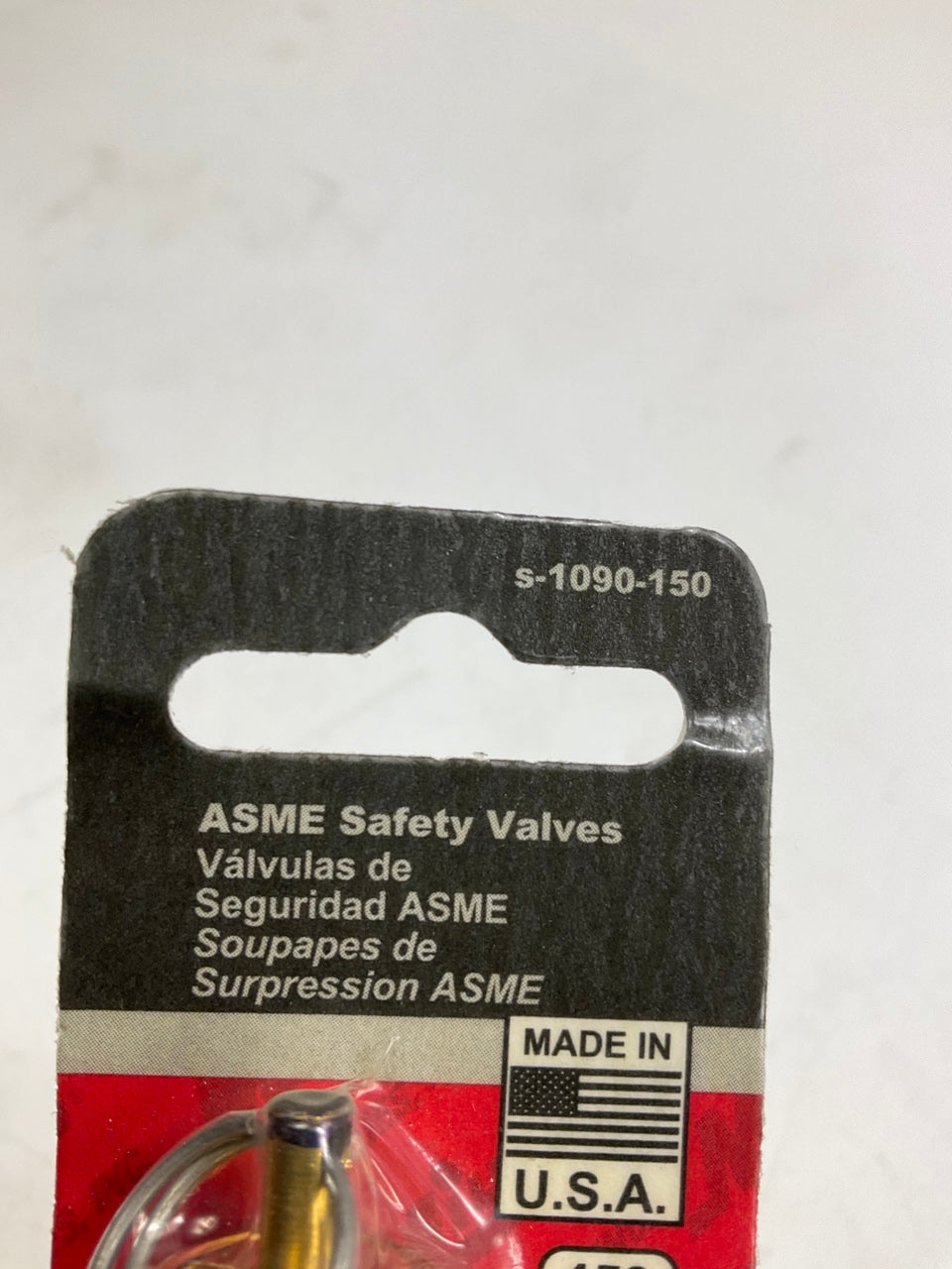 Milton S-1090-150 1/4'' MNPT ASME Safety Valve, 150 PSI Pop Off Pressure