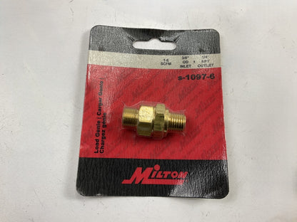 Milton S1097-6 1/4 MNPT X 3/8 OD Load Genie Unloader And Check Valve Combo