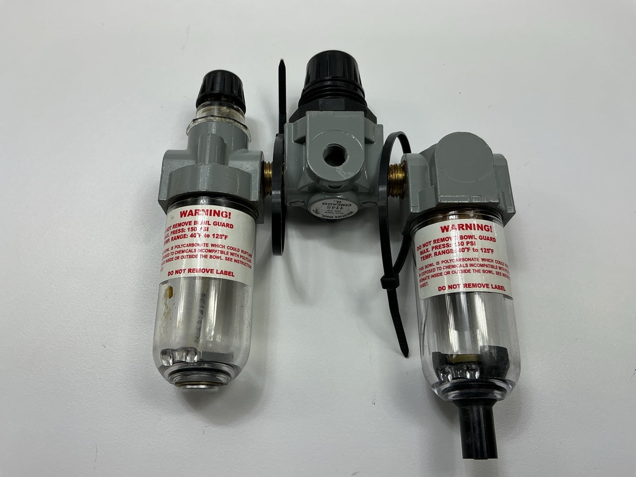 MISSING GAUGE - MILTON S1140 MINI FRL Air Filter Regulator Lubricator 1/4'' NPT