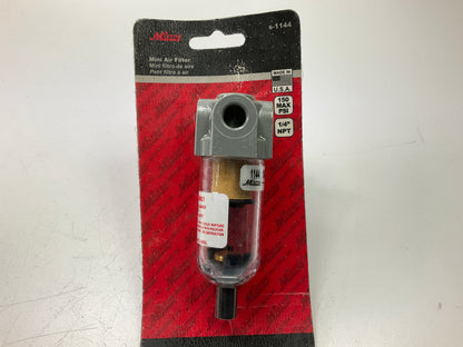 Milton S1144 1/4'' NPT Polycarbonate Mini Filter With 20 Micron Filter, 150 PSI