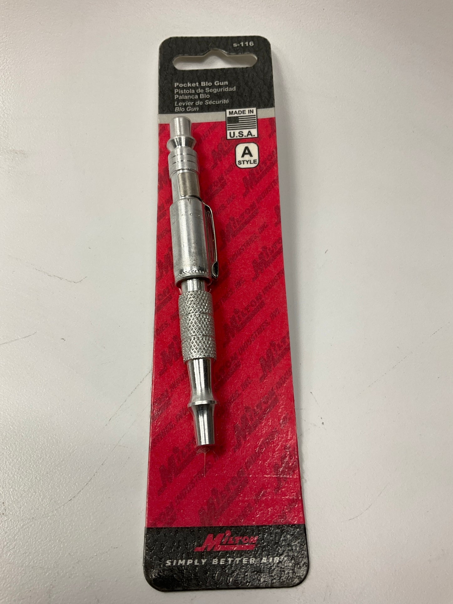 Milton S116 A Style Adjustable Aluminum Pocket Blo-Gun Air Blow Gun