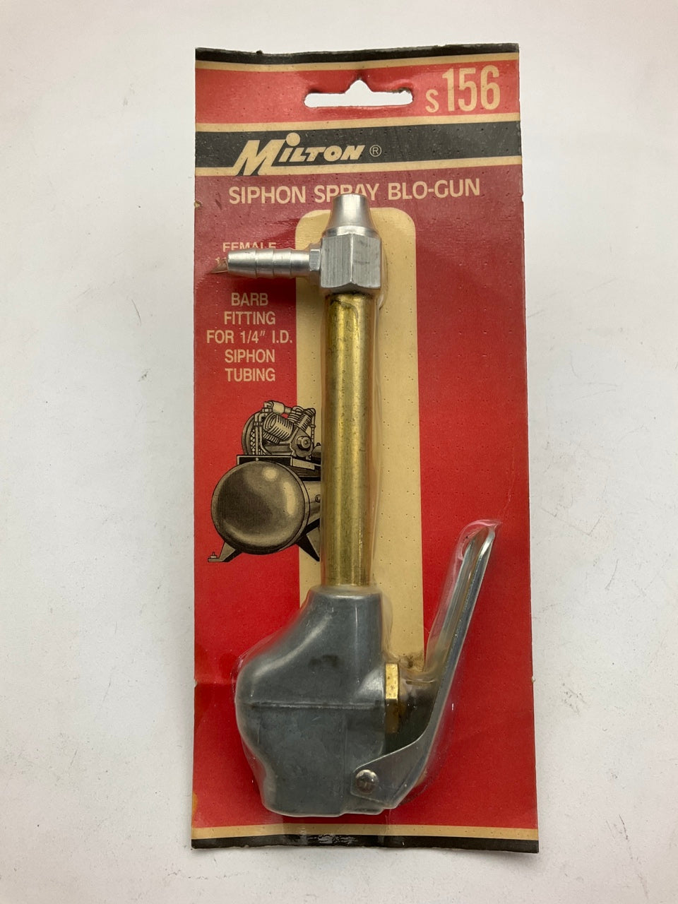 Milton S-156 1/4'' Female NPT Siphon Spray Air Blow Gun