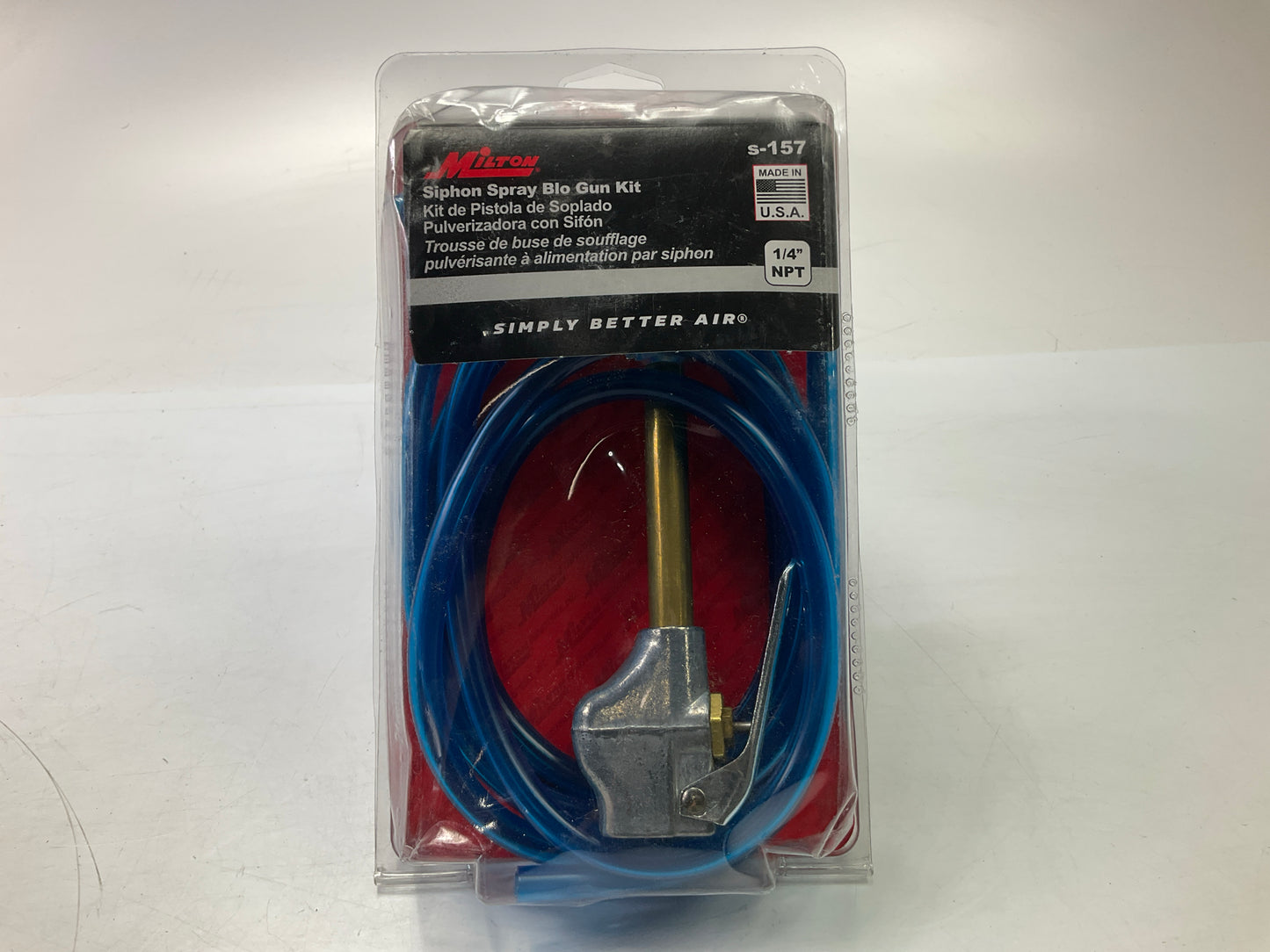 Milton S157 Siphon Spray Blow Gun Kit With 8' Hose