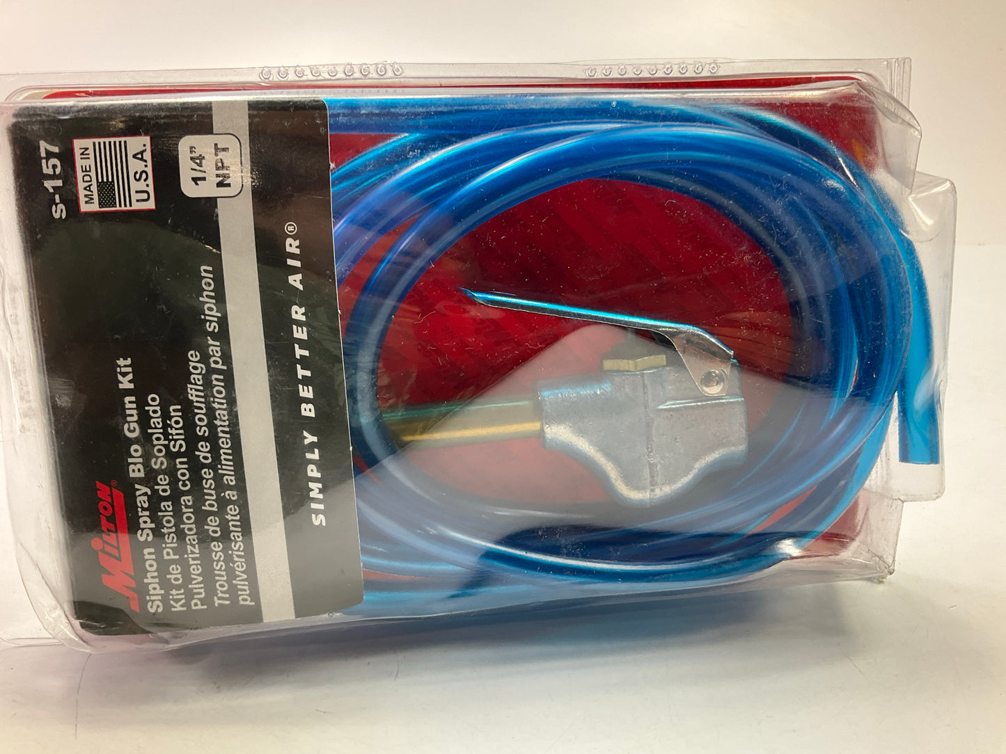 Milton S157 Siphon Spray Blow Gun Kit With 8' Hose