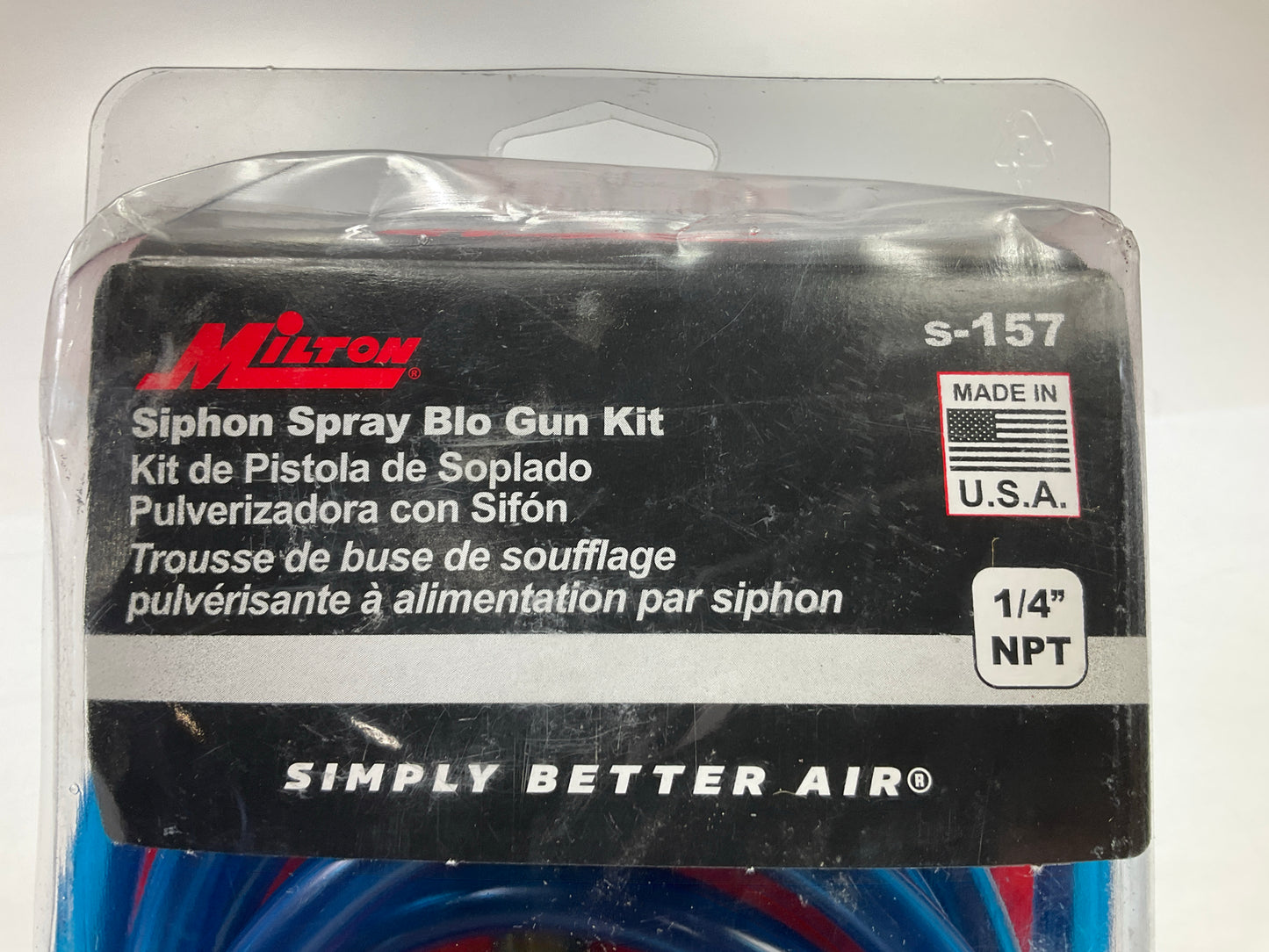 Milton S157 Siphon Spray Blow Gun Kit With 8' Hose