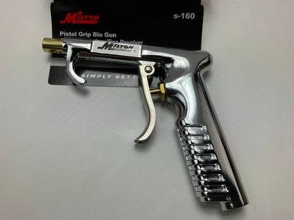 Milton S-160 Pistol Grip Blow Gun W/ OSHA-Compliant Safety - 150 Max PSI, 1/4''