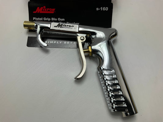 Milton S-160 Pistol Grip Blow Gun W/ OSHA-Compliant Safety - 150 Max PSI, 1/4''