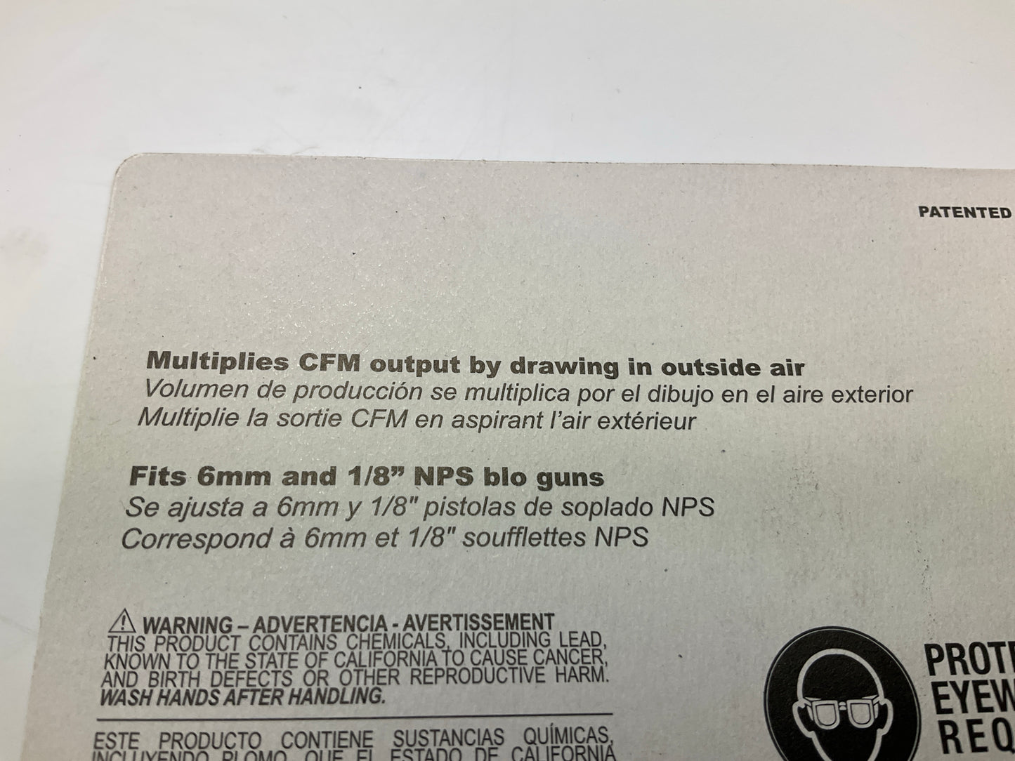 Milton S-160X5P High Flow Venturi Air Multiplier Blow Gun Nozzle