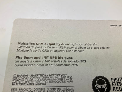 Milton S-160X5P High Flow Venturi Air Multiplier Blow Gun Nozzle