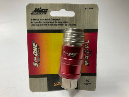 Milton S1750 5 In ONE Universal Quick Connect Industrial Coupler 1/4'' Female NPT