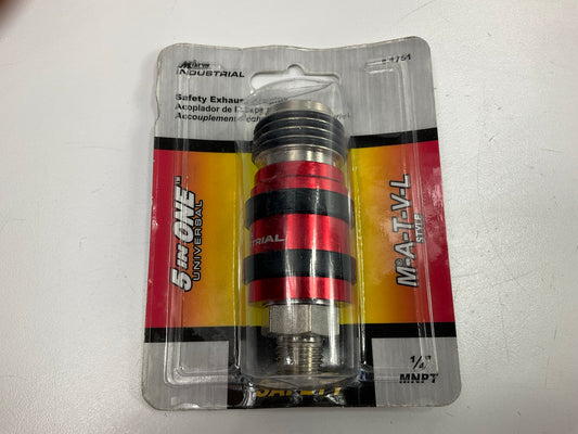 Milton S-1751 Quick Connect Safety Exhaust Coupler - 1/4'' MNPT - 1/4'' Body