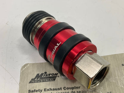 OPEN BOX MILTON S1752 5 In 1 Universal Safety Exhaust Quick-Connect Coupler 3/8''