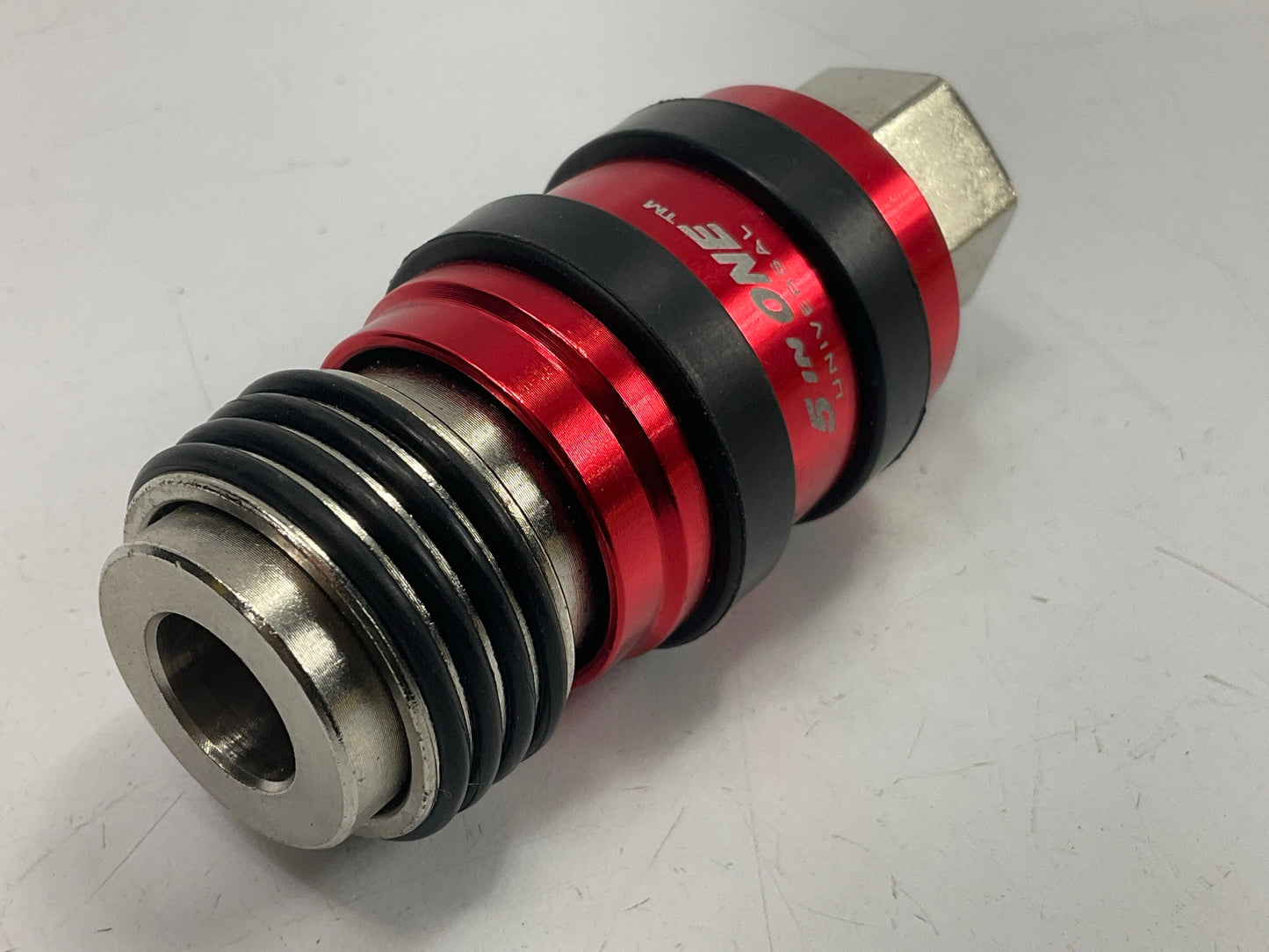 OPEN BOX MILTON S1752 5 In 1 Universal Safety Exhaust Quick-Connect Coupler 3/8''