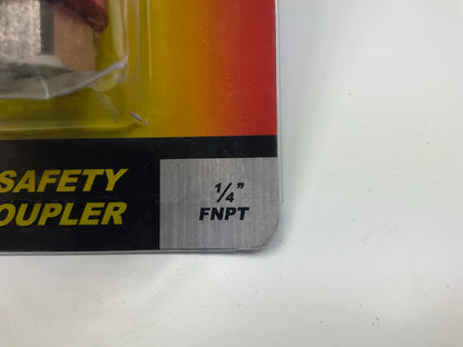 Milton 2 In ONE Universal Safety Exhaust Industrial Coupler,1/4'' NPT X 3/8'' Body