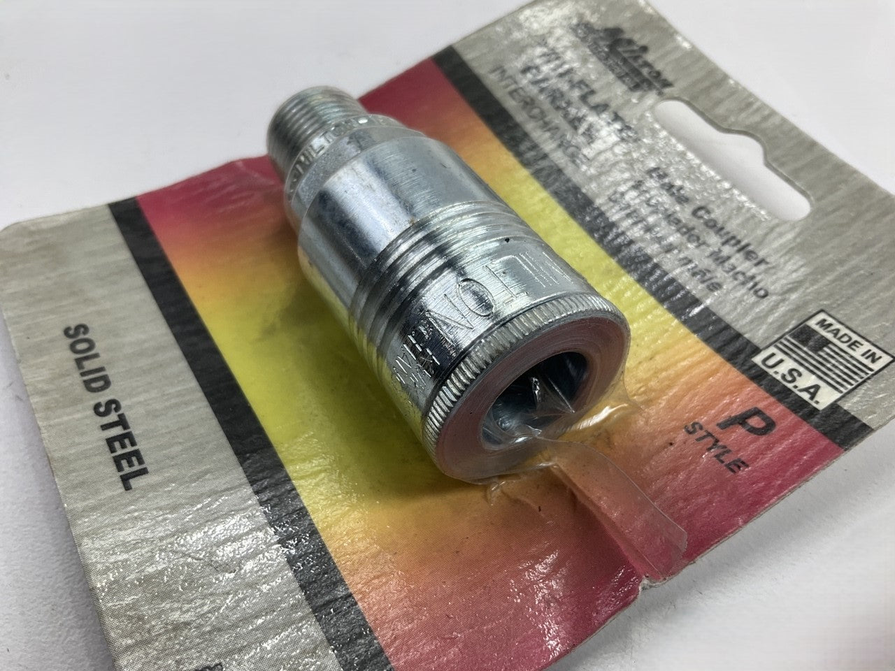 Milton S1806 3/8'' MNPT P Style Coupler