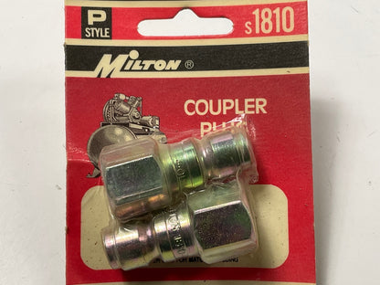 2 / PACK Milton S1810 1/4'' P-Style Female Coupler Plugs