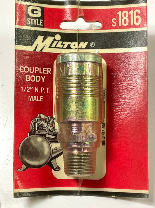 Milton S-1816 1/2'' Male G-Style 1/2'' NPT Coupler