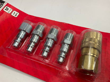 Milton S211 5 Piece 1/4'' M-Style Coupler Kit Includes 1-715, 3-727, 1-728