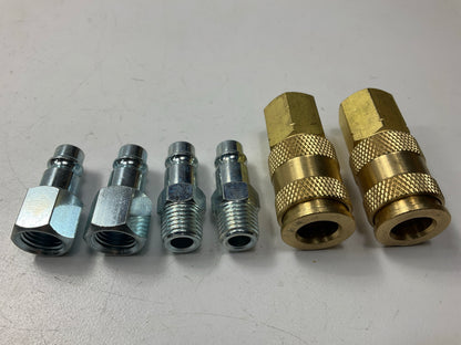 Milton S-217 1/4'' NPT V Style Coupler And Plug Kit - 6 Piece