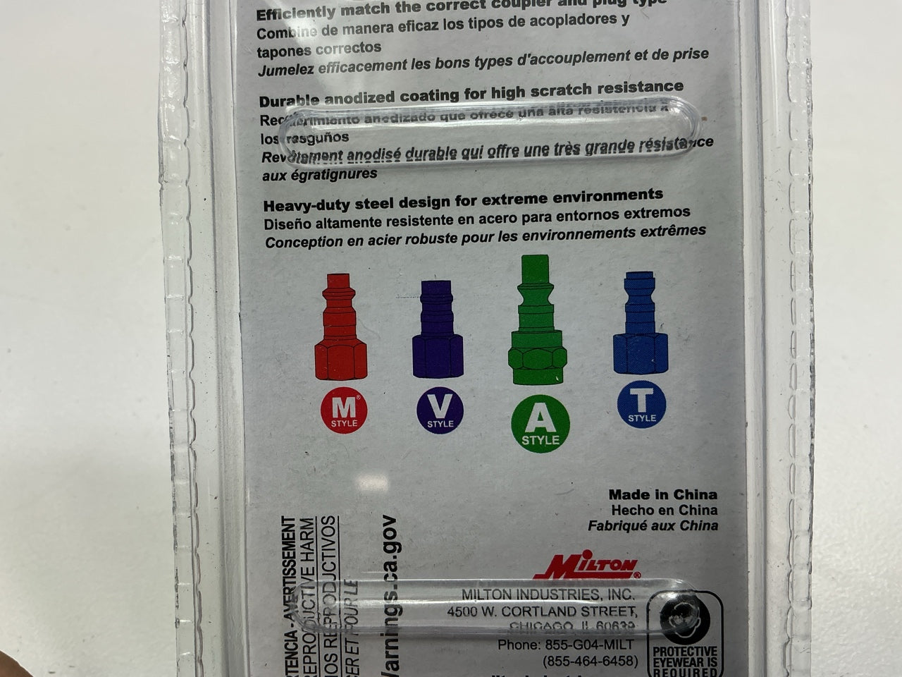 Milton S-303AKIT 3 Piece A-Style 1/4'' NPT Green Coupler & Plug Set