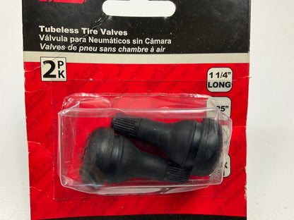 Milton S415 Tubeless Tire Valves, 1-1/4'' Length, .625'' Hole Diameter - Pack Of 2