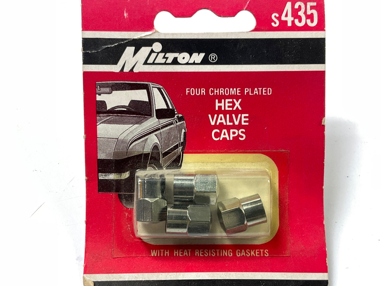 Milton S-435 High Performance Hex Head Valve Cap - Pack Of 4