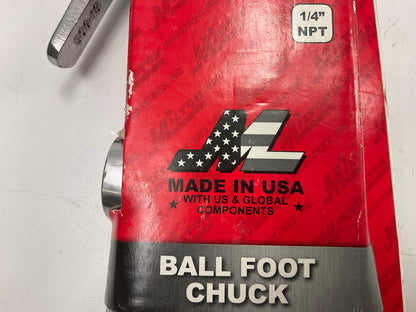 Milton S505 Tire Inflator Gauge With Ball Foot Chuck 10 To 160 PSI, Made In USA