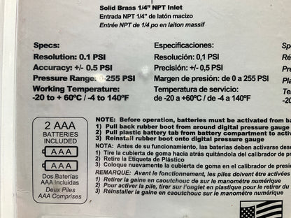 Milton S-576D Digital Inflator Gauge With Dual Head Chuck