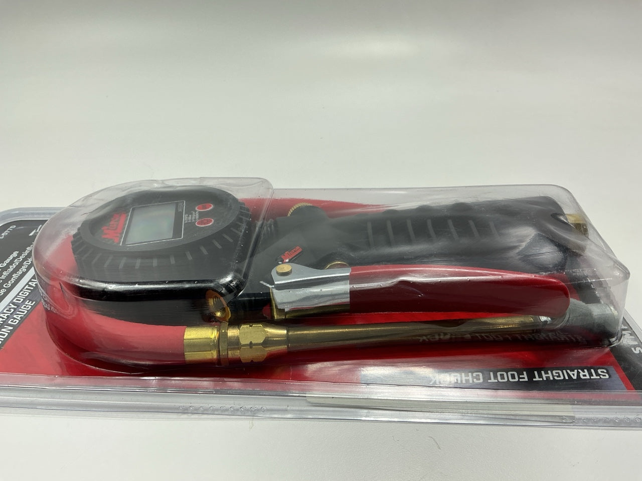 Milton S577D Pro Digital Pistol Grip Tire Inflator Gauge Straight Foot Chuck