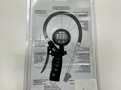 Milton S577D Pro Digital Pistol Grip Tire Inflator Gauge Straight Foot Chuck