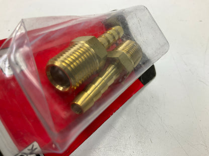Milton S600 1/4'' X 1/4'' NPT Male Hose End Barb Fitting 1/4'' Hose Barb, 2 / Pack