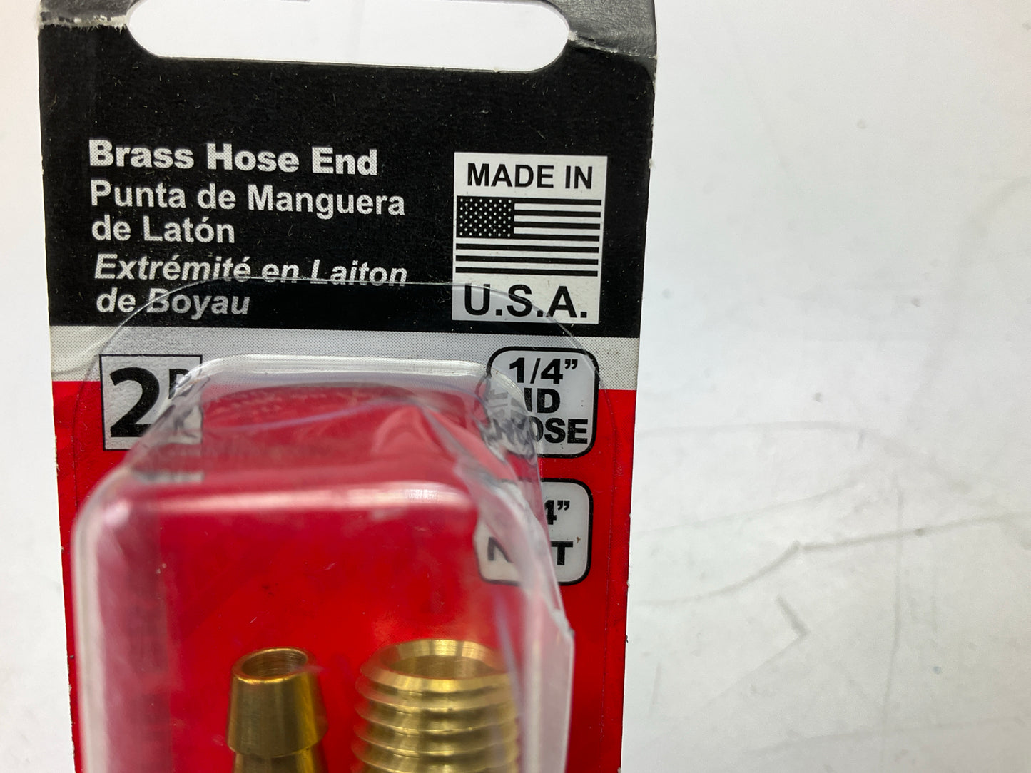 Milton S600 1/4'' X 1/4'' NPT Male Hose End Barb Fitting 1/4'' Hose Barb, 2 / Pack